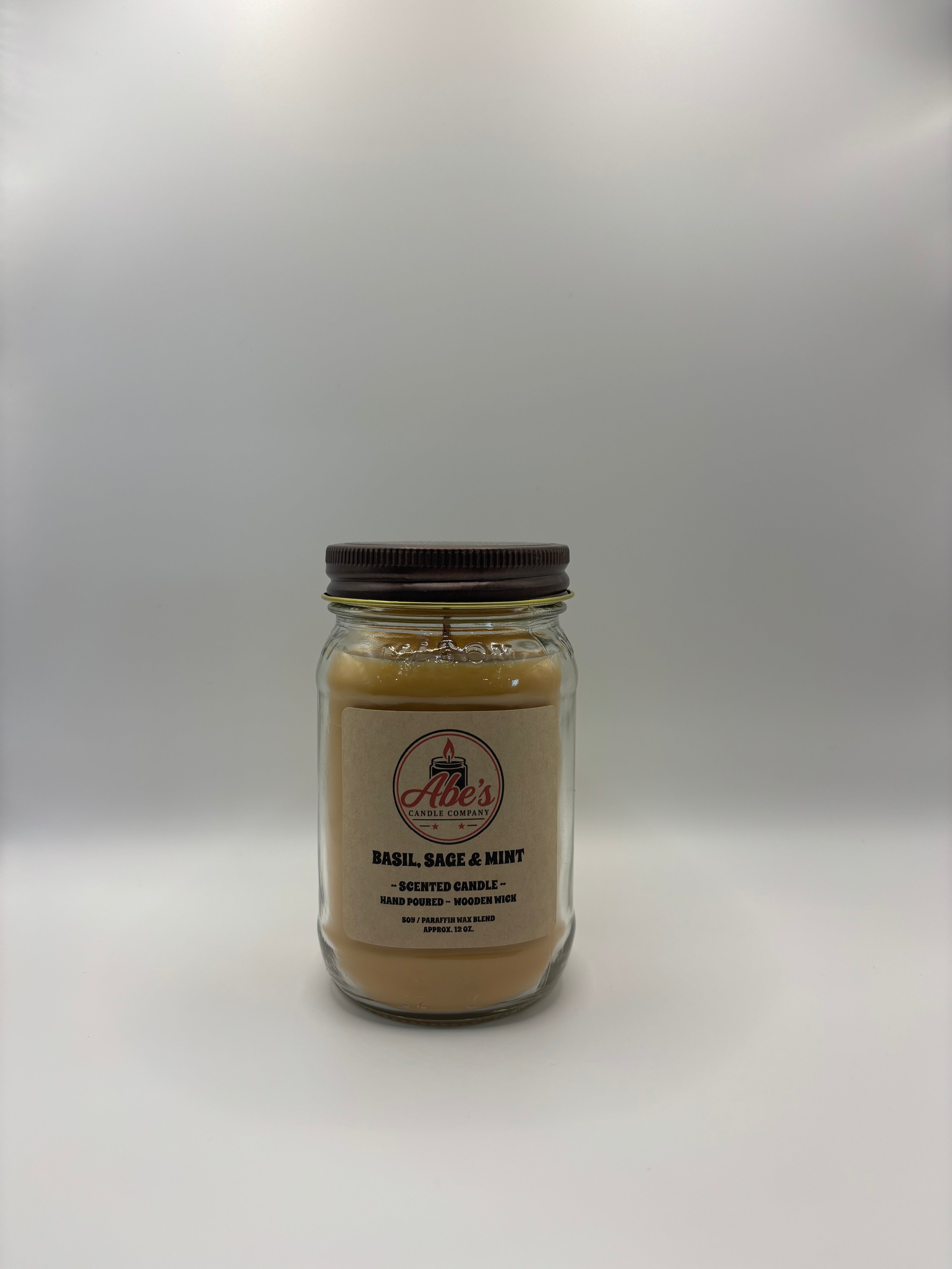 Basil, Sage & Mint Scented Candle