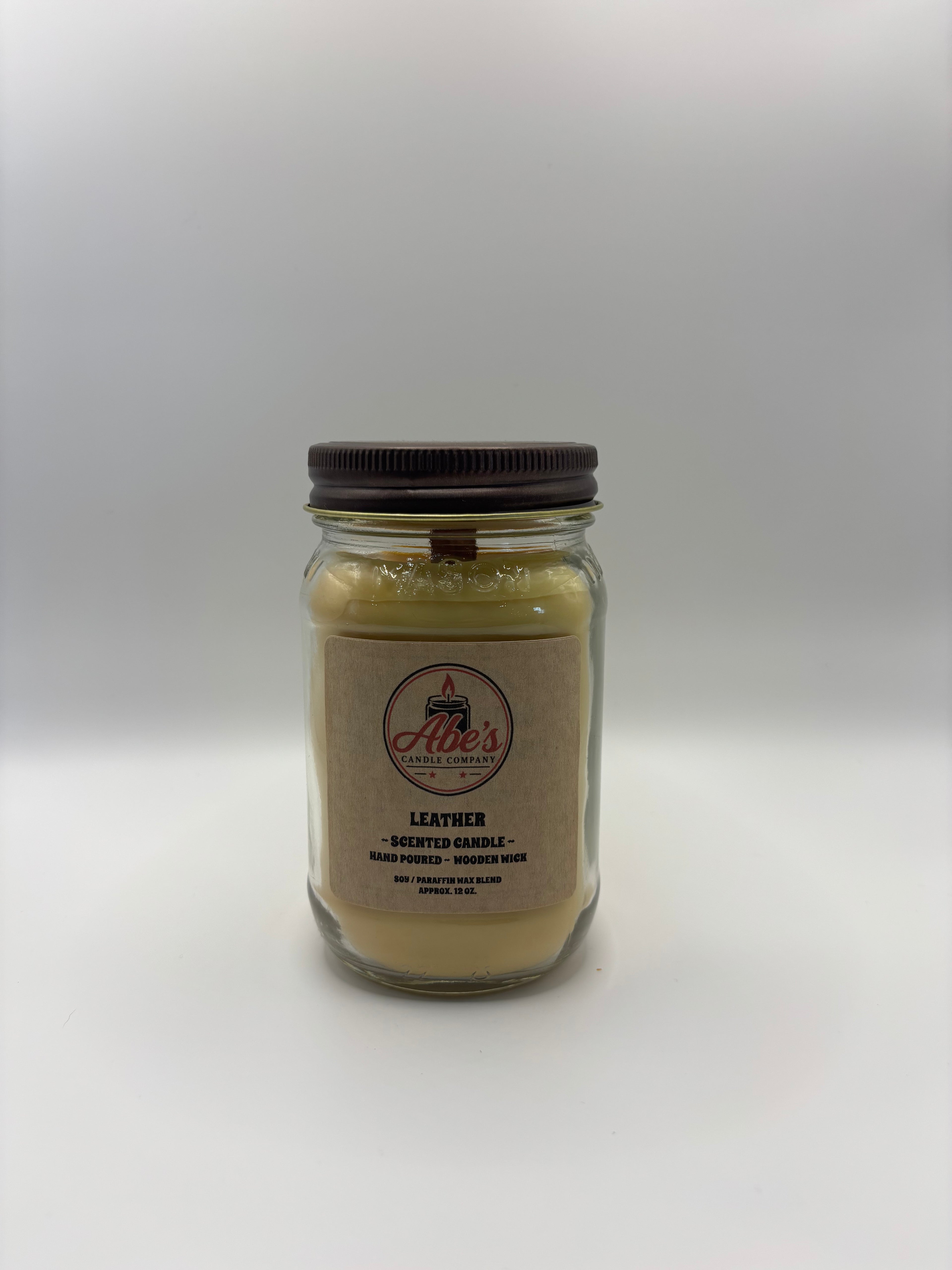 Leather Scented Candle
