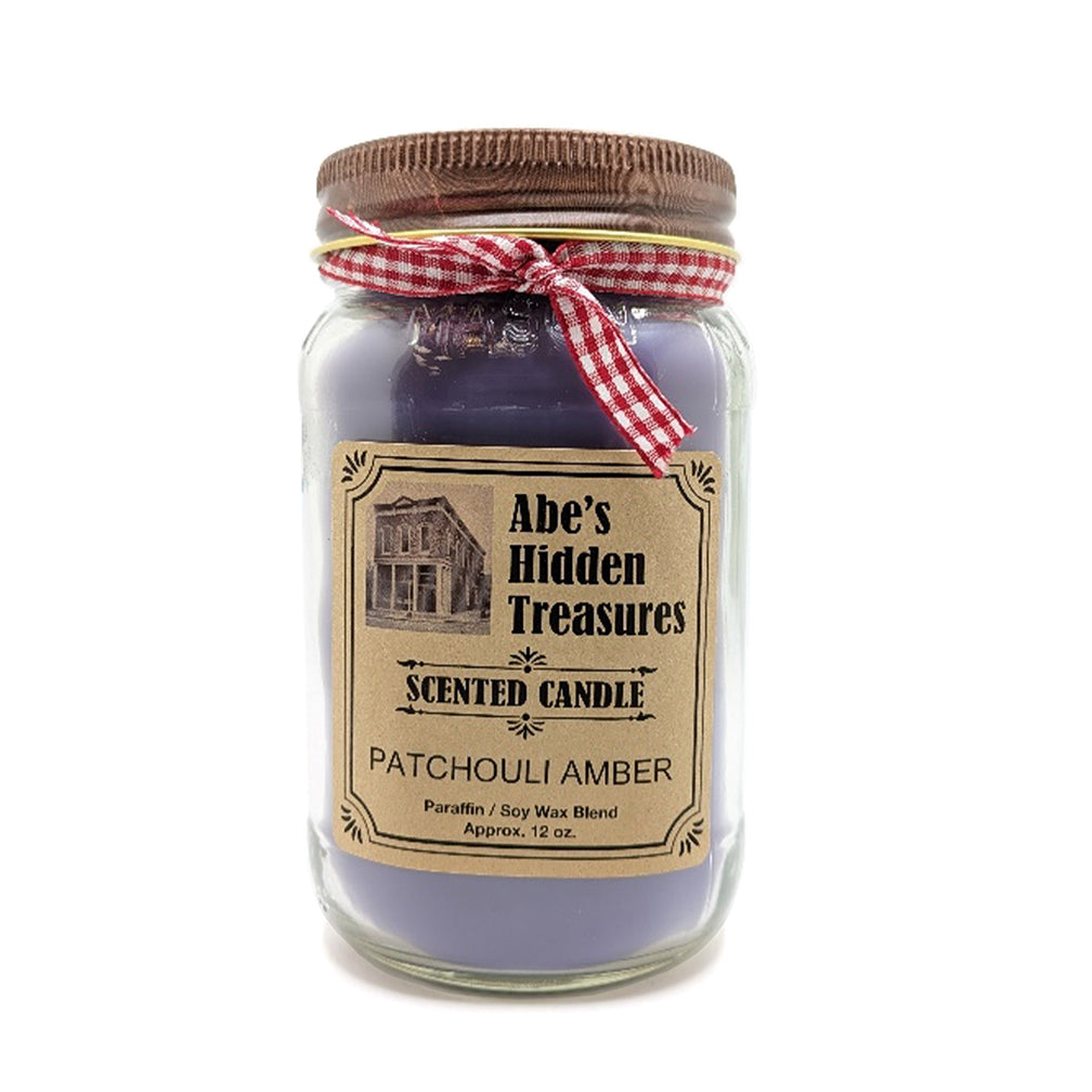 Patchouli Amber Scented Candle